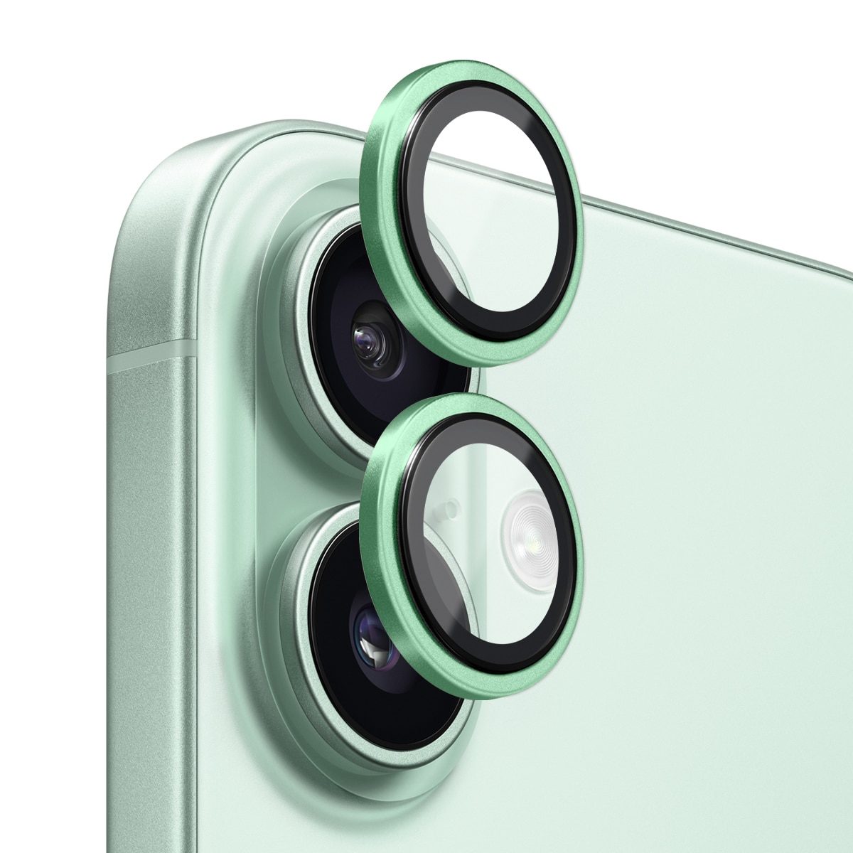 Panssarilasi Kameran Linssinsuojus alumiiniseos iPhone 17 Vihreä