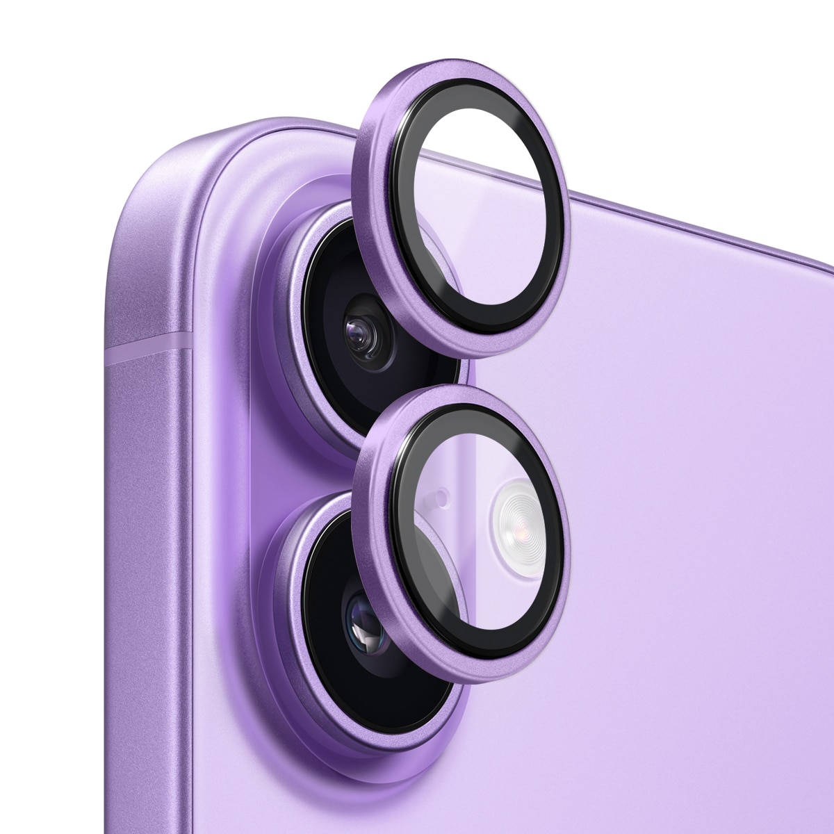 Panssarilasi Kameran Linssinsuojus alumiiniseos iPhone 17 Liila