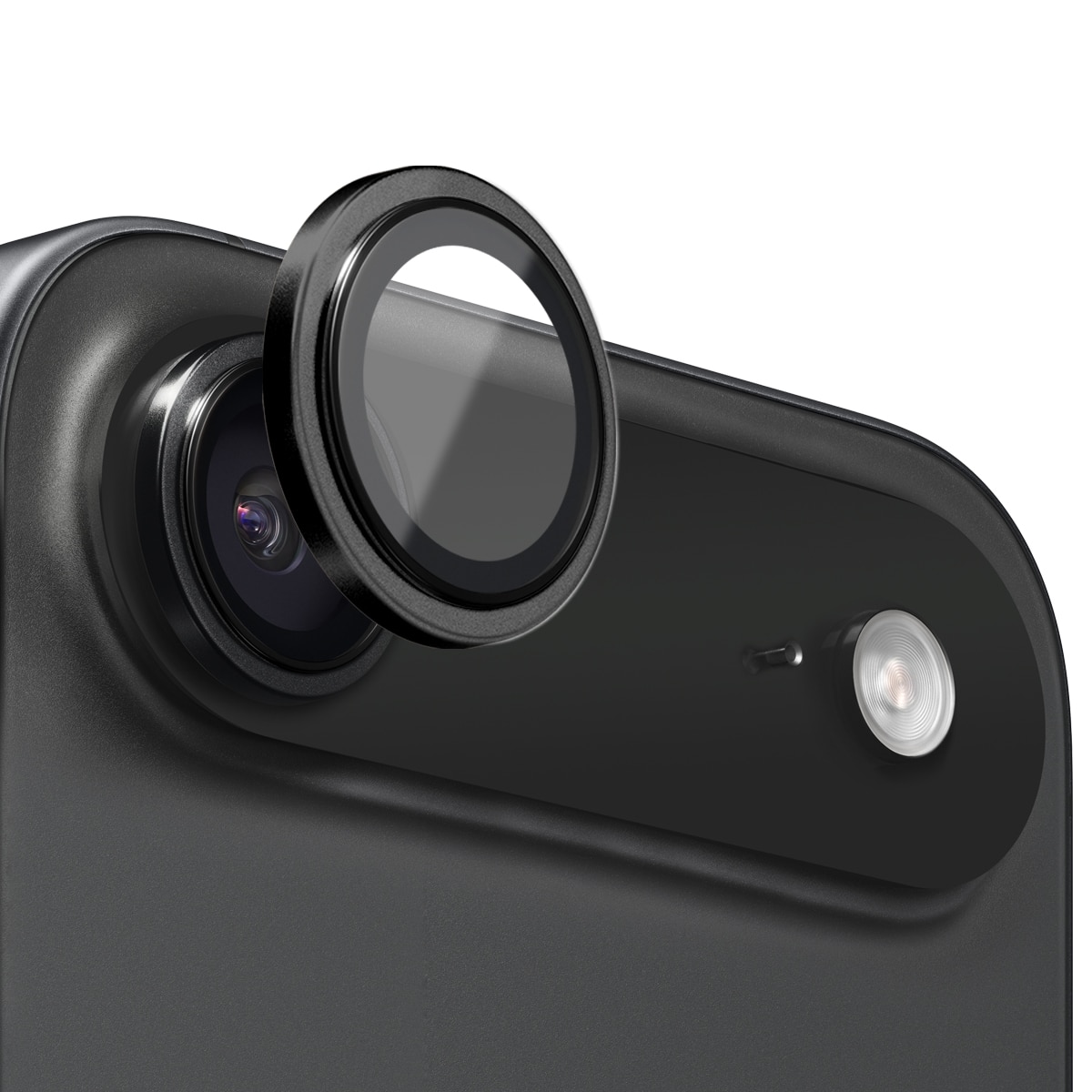 Panssarilasi Kameran Linssinsuojus alumiiniseos iPhone 17 Air Musta
