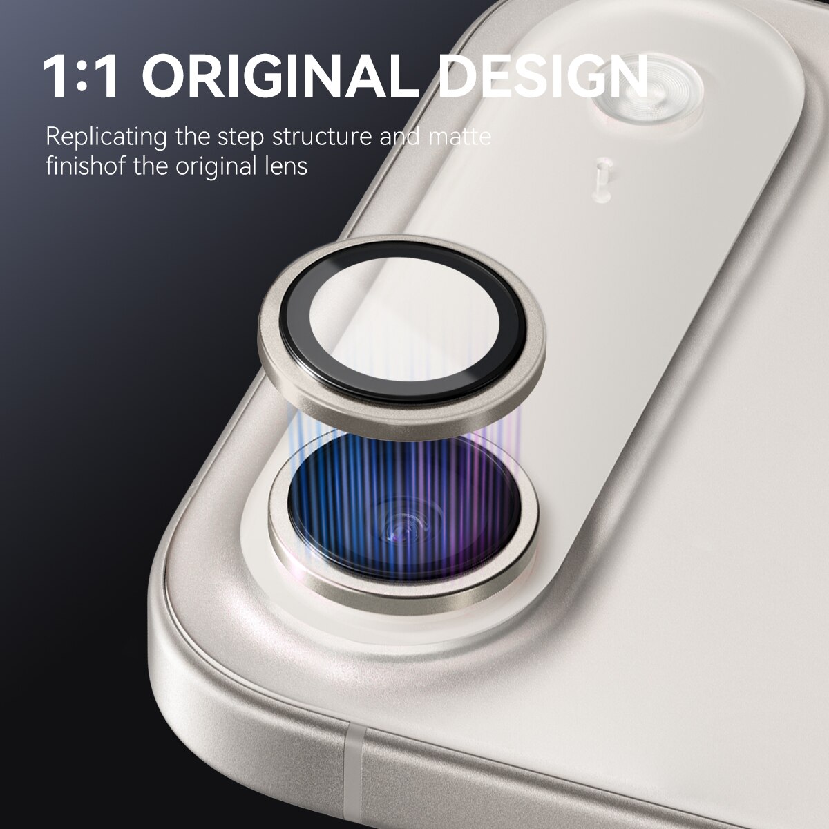 Panssarilasi Kameran Linssinsuojus alumiiniseos iPhone 17 Air Harmaa