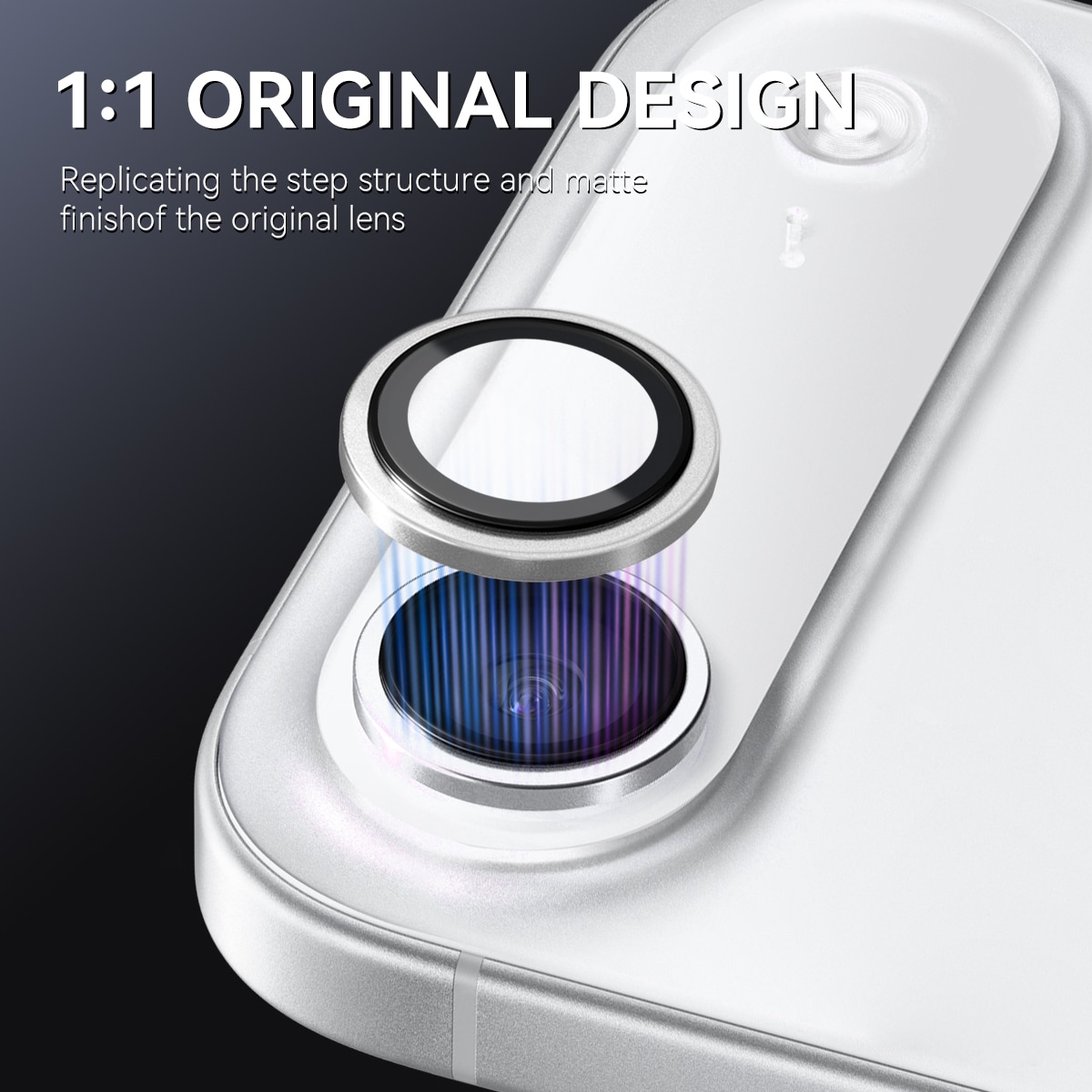 Panssarilasi Kameran Linssinsuojus alumiiniseos iPhone 17 Air Hopea