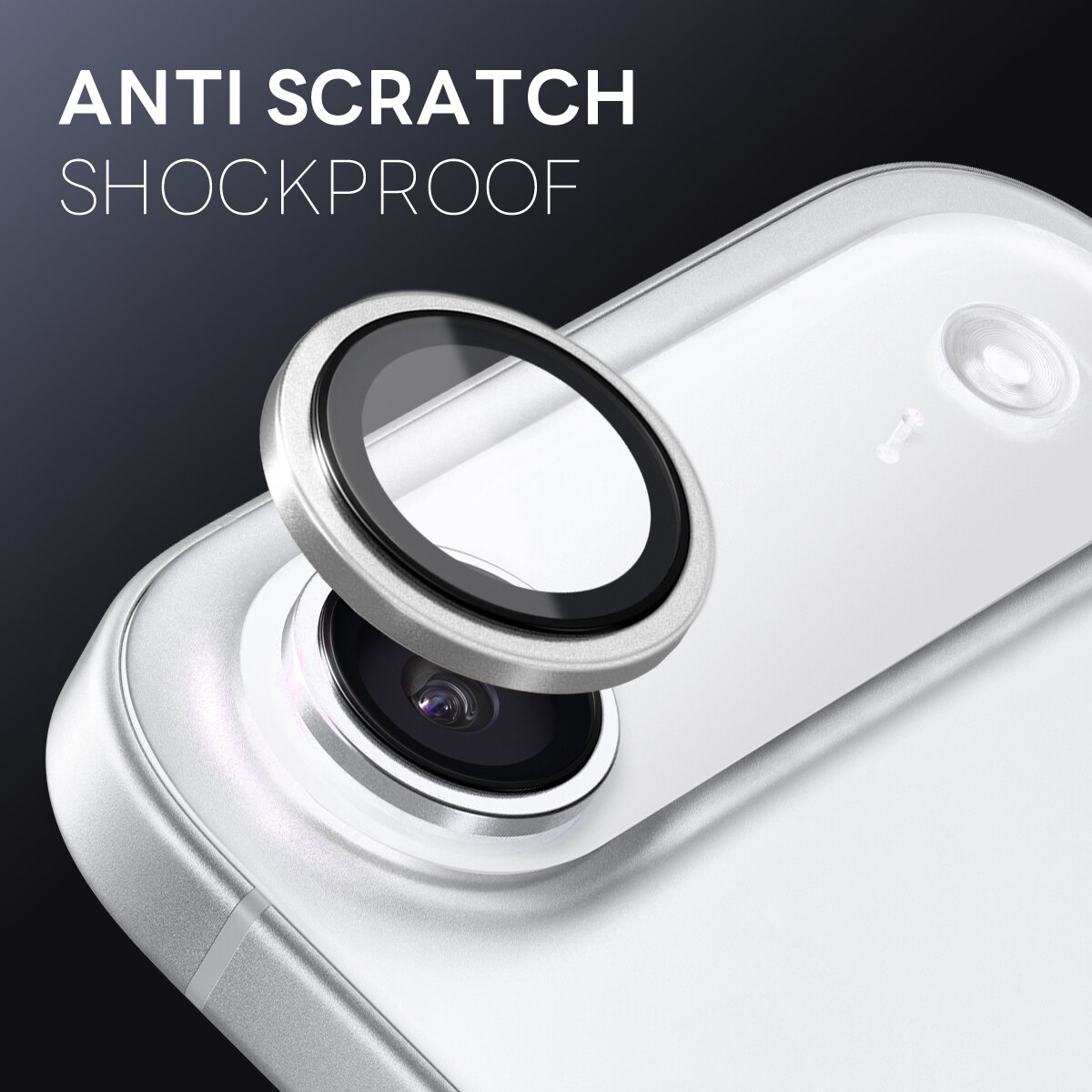 Panssarilasi Kameran Linssinsuojus alumiiniseos iPhone 17 Air Hopea