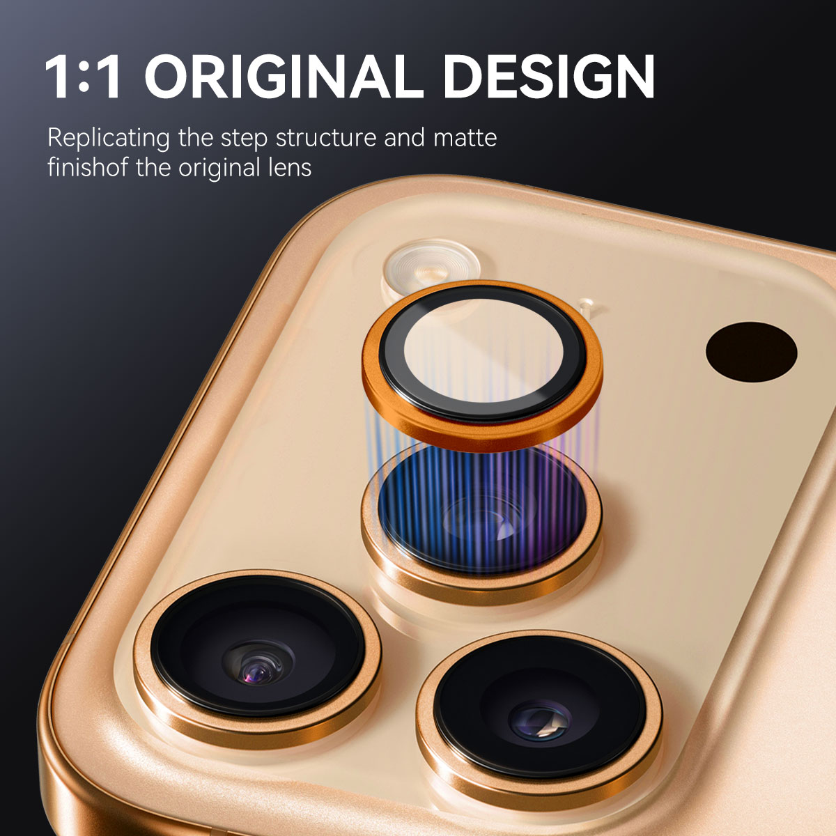 Panssarilasi Kameran Linssinsuojus alumiiniseos iPhone 17 Musta