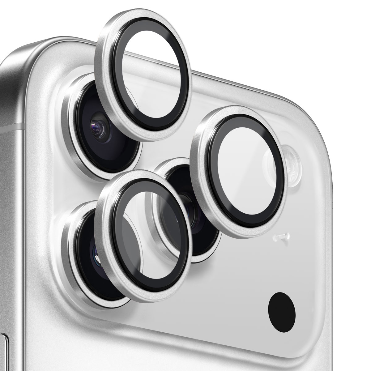 Panssarilasi Kameran Linssinsuojus alumiiniseos iPhone 17 Pro Hopea