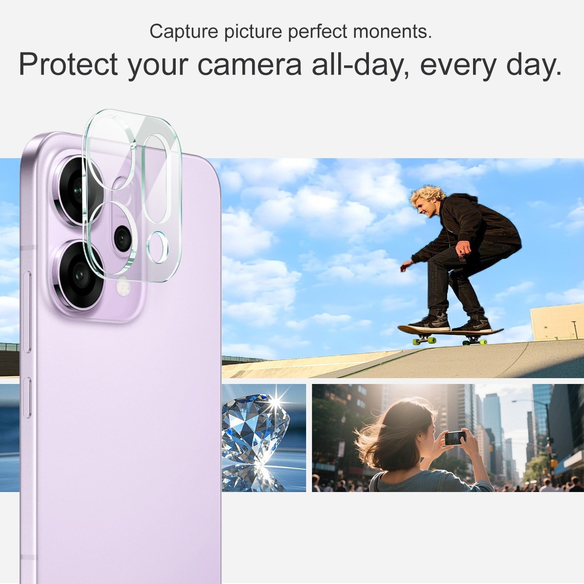Panssarilasi Kameran Linssinsuoja Oppo Reno 14 Kirkas