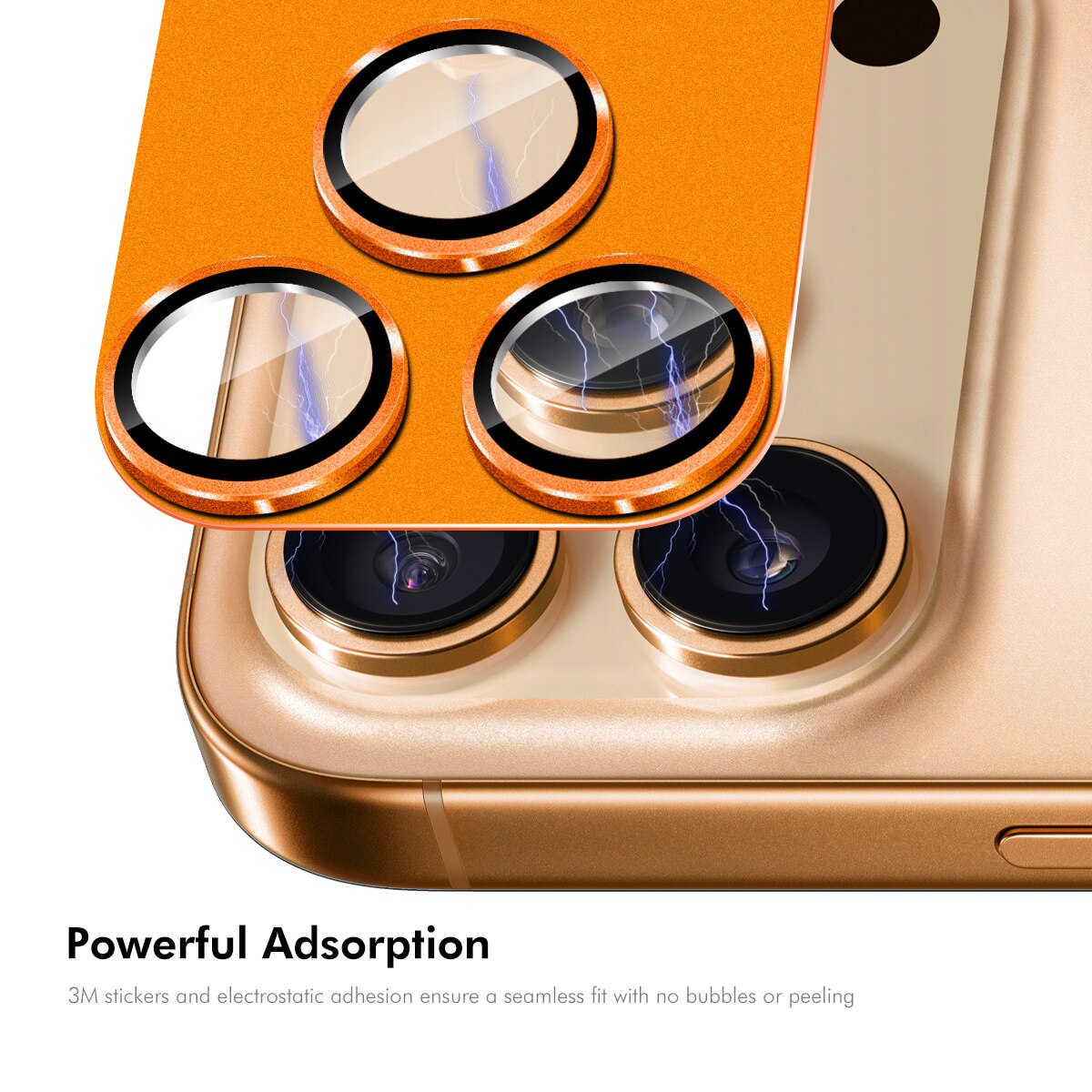 Panssarilasi Takakameroille alumiiniseos iPhone 17 Pro Ruskea