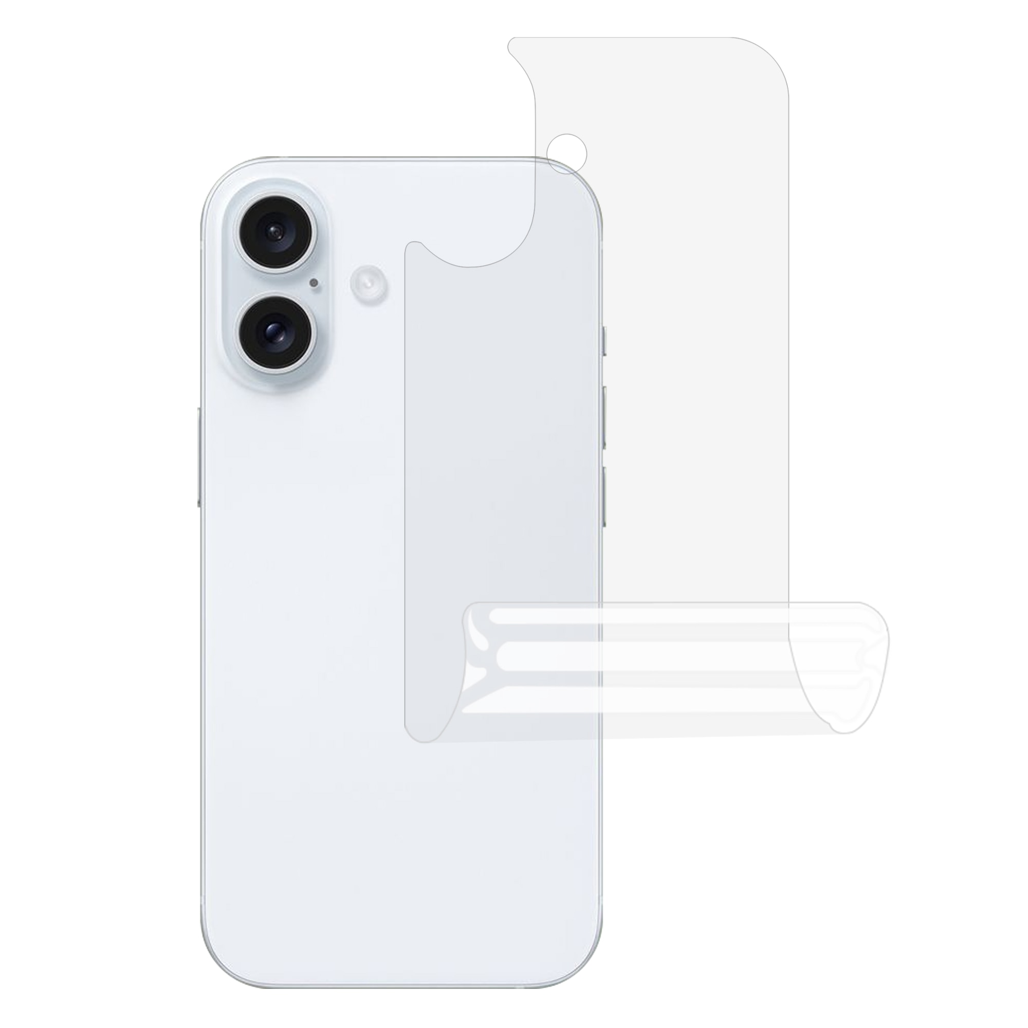 iPhone 17 Suojakalvo takaosa Läpinäkyvä