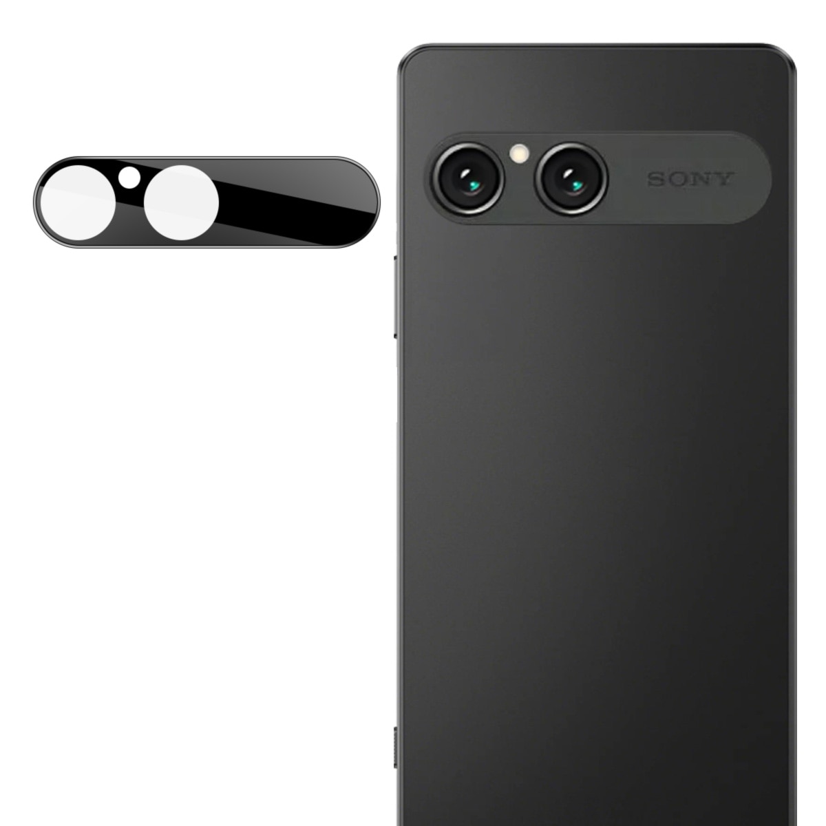 Panssarilasi Kameran Linssinsuoja Sony Xperia 10 VII Musta