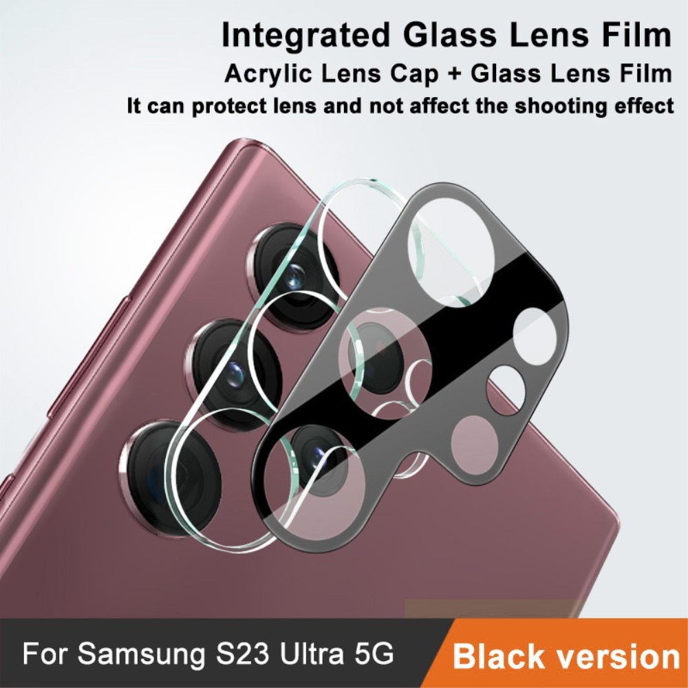 Panssarilasi Kameran Linssinsuoja Samsung Galaxy S23 Ultra musta