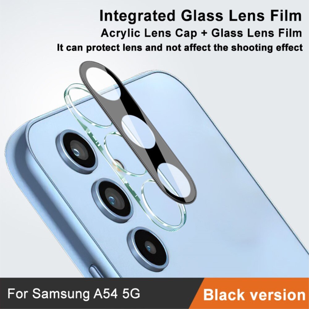 Panssarilasi Kameran Linssinsuoja Samsung Galaxy A54 Musta