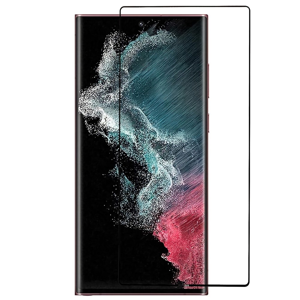 Koko Näytön Panssarilasi Samsung Galaxy S23 Ultra musta