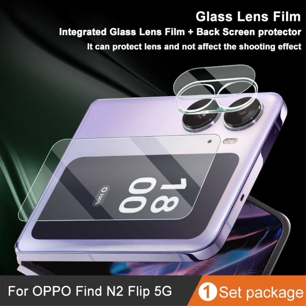 Näytön Panssarilasi + Kameran Linssinsuoja Oppo Find N2 Flip Kirkas