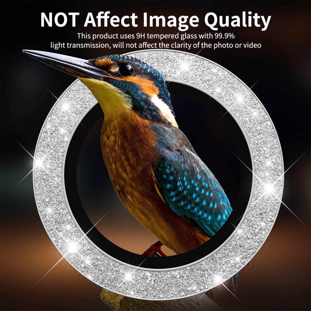 Glitter Linssinsuojus lasi+alumiiniseos Samsung Galaxy S23 Ultra kulta