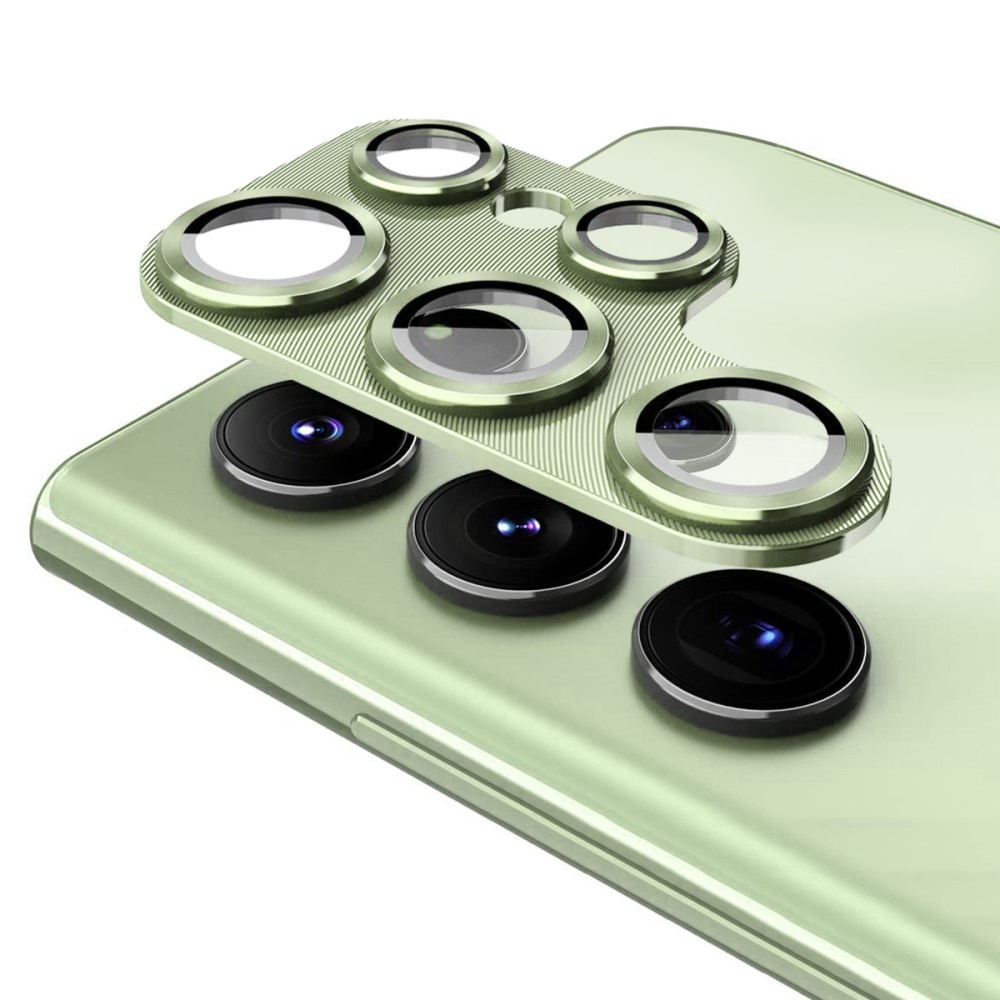 Panssarilasi Takakameroille alumiiniseos Samsung Galaxy S23 Ultra vihreä