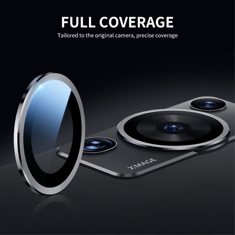 Panssarilasi Kameran Linssinsuojus alumiiniseos Huawei P60 Pro/P60 Musta