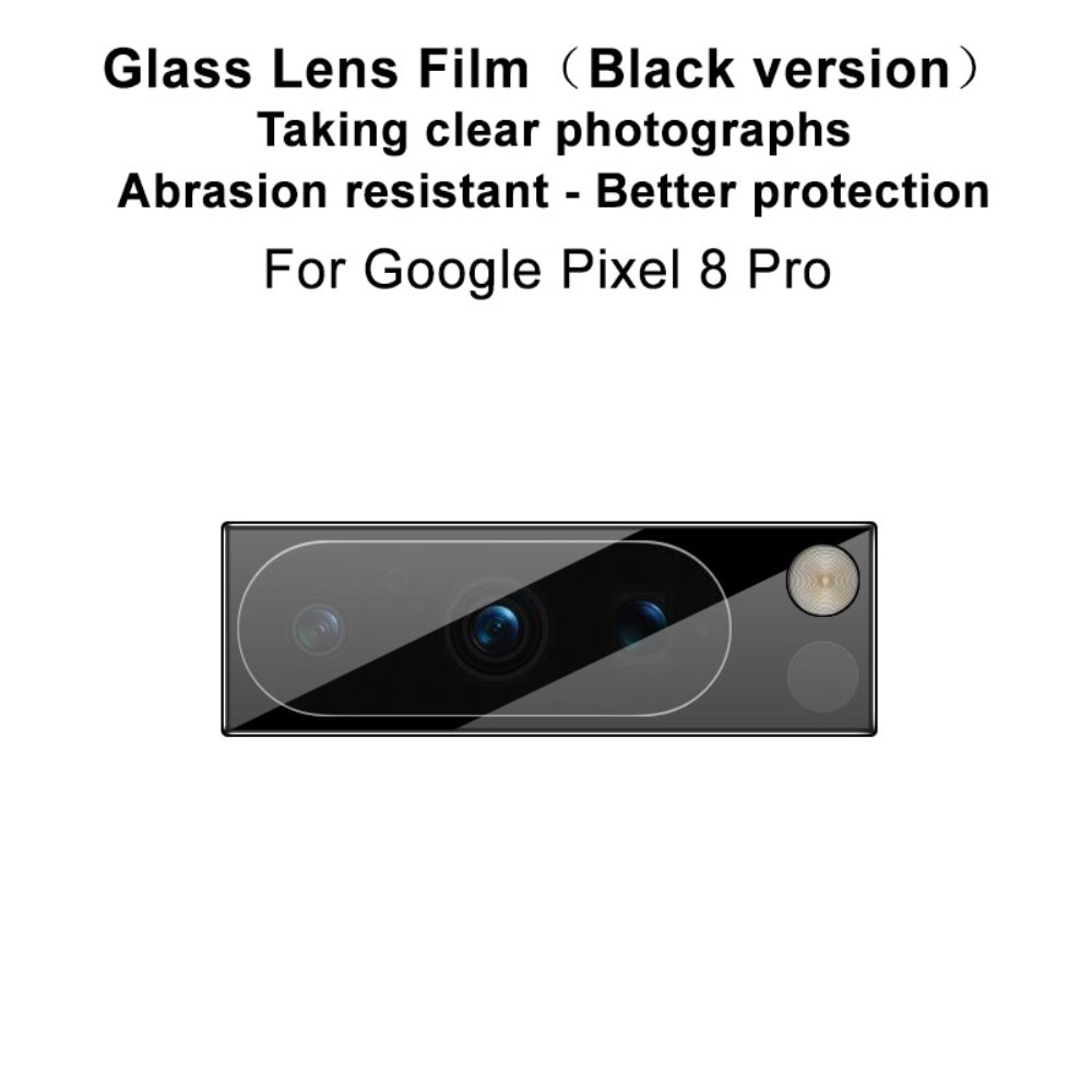 Panssarilasi Kameran Linssinsuoja Google Pixel 8 Pro musta
