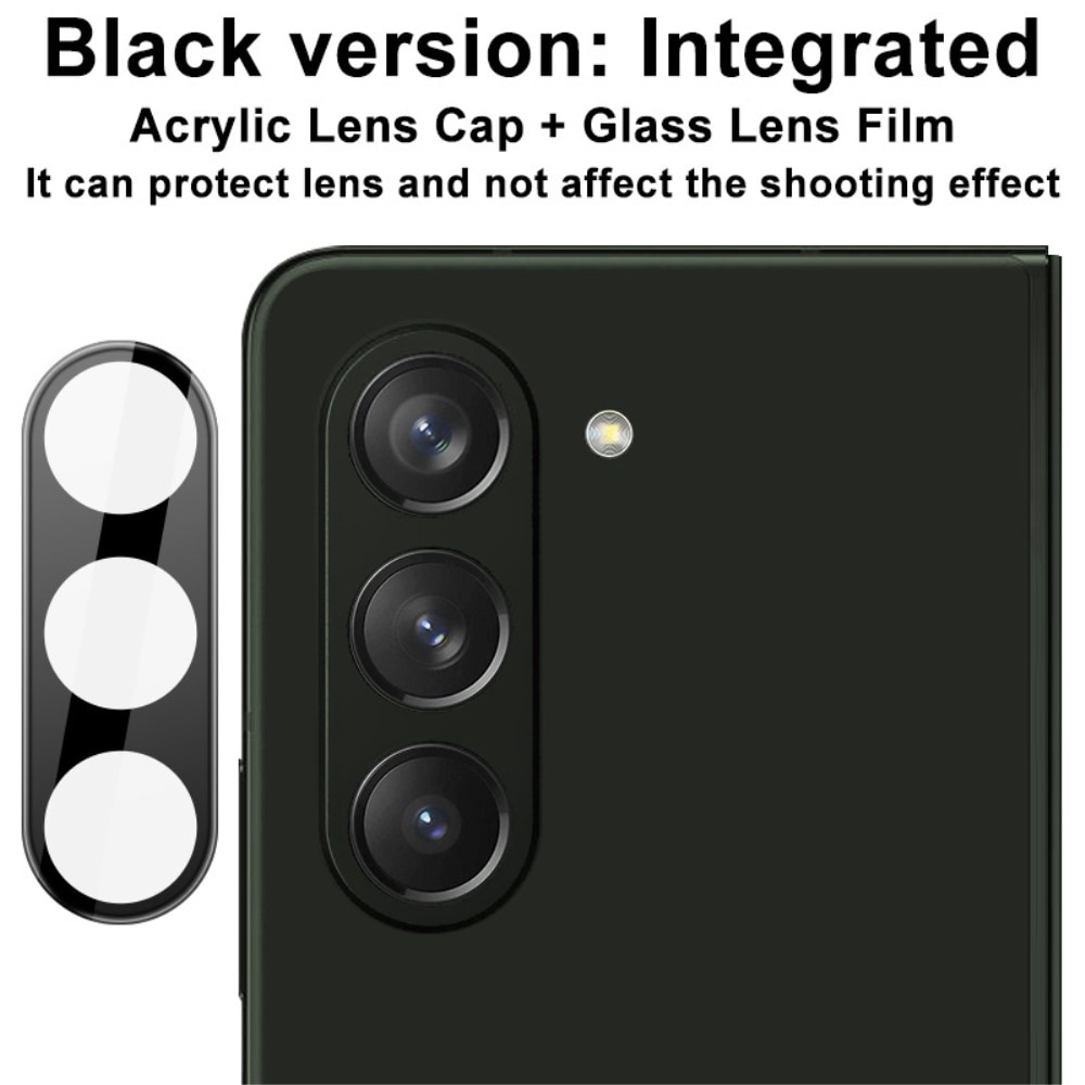 Panssarilasi Kameran Linssinsuoja Samsung Galaxy Z Fold 5 musta