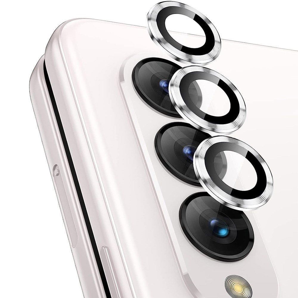 Panssarilasi Kameran Linssinsuojus alumiiniseos Samsung Galaxy Z Fold 5 hopea