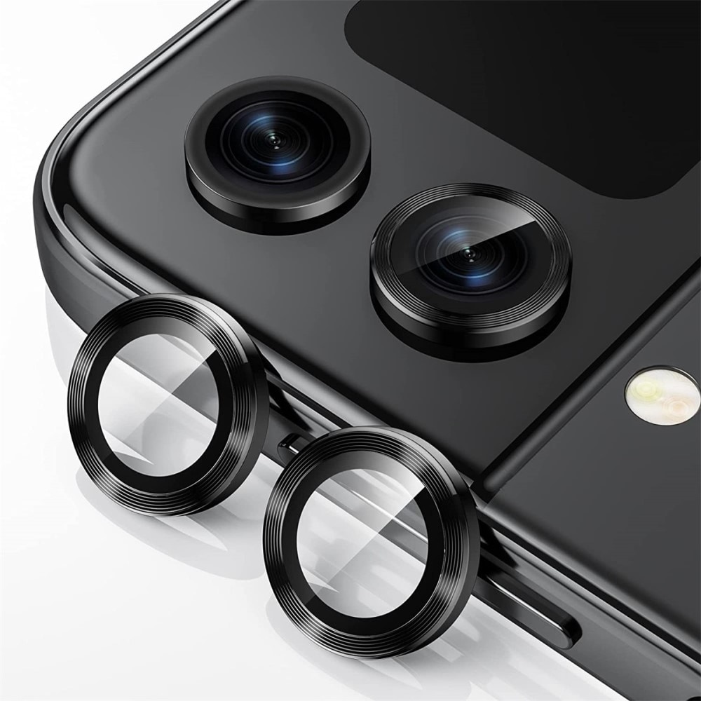 Panssarilasi Kameran Linssinsuojus alumiiniseos Samsung Galaxy Z Flip 5 musta