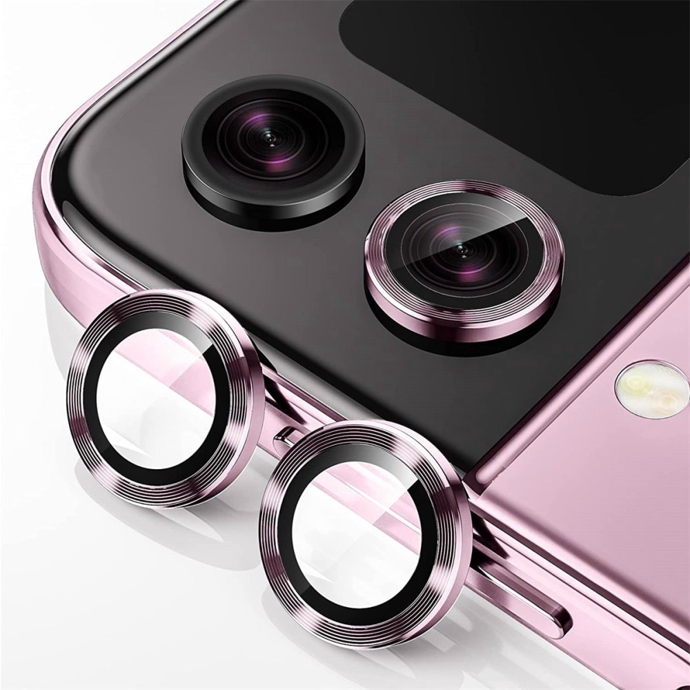 Panssarilasi Kameran Linssinsuojus alumiiniseos Samsung Galaxy Z Flip 6 vaaleanpunainen
