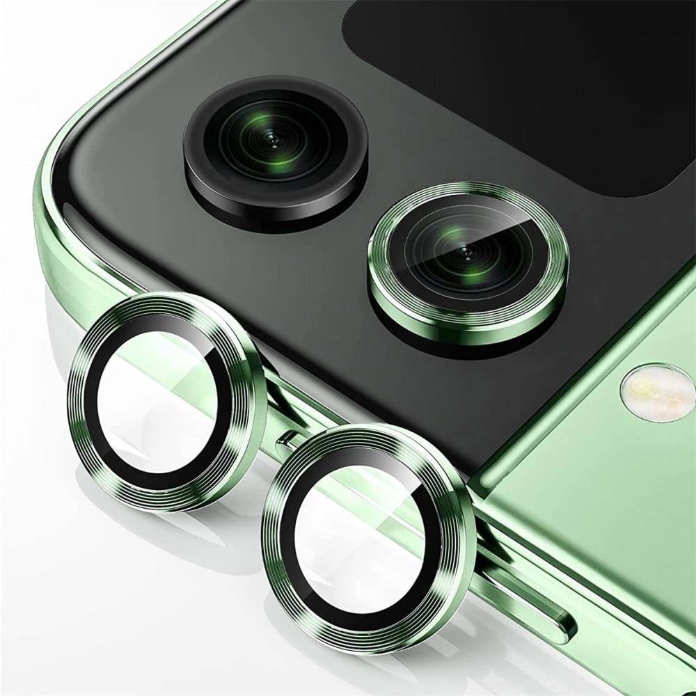 Panssarilasi Kameran Linssinsuojus alumiiniseos Samsung Galaxy Z Flip 6 vihreä