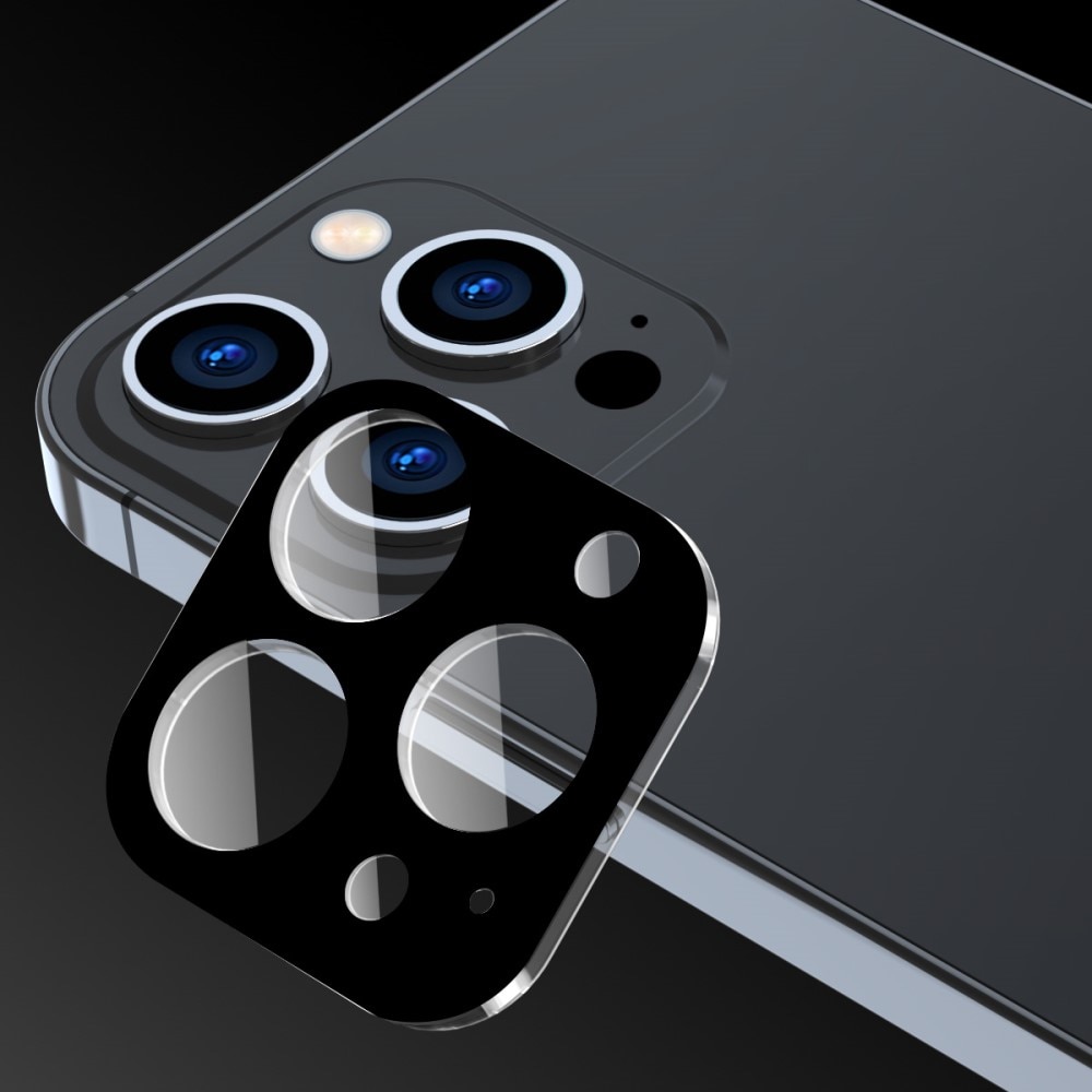 Panssarilasi Takakameroille iPhone 15 Pro musta