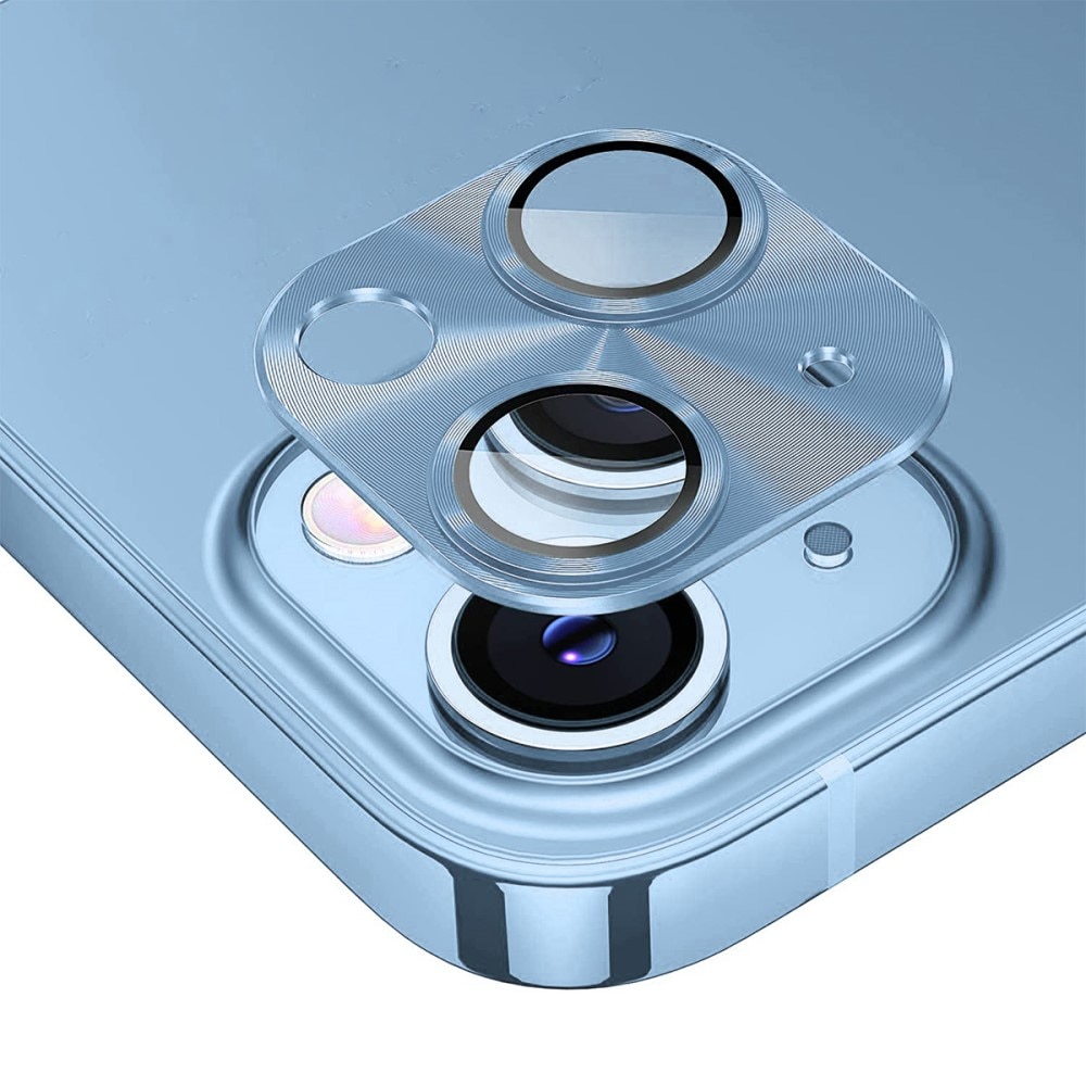 Panssarilasi Takakameroille alumiiniseos iPhone 15 Plus sininen