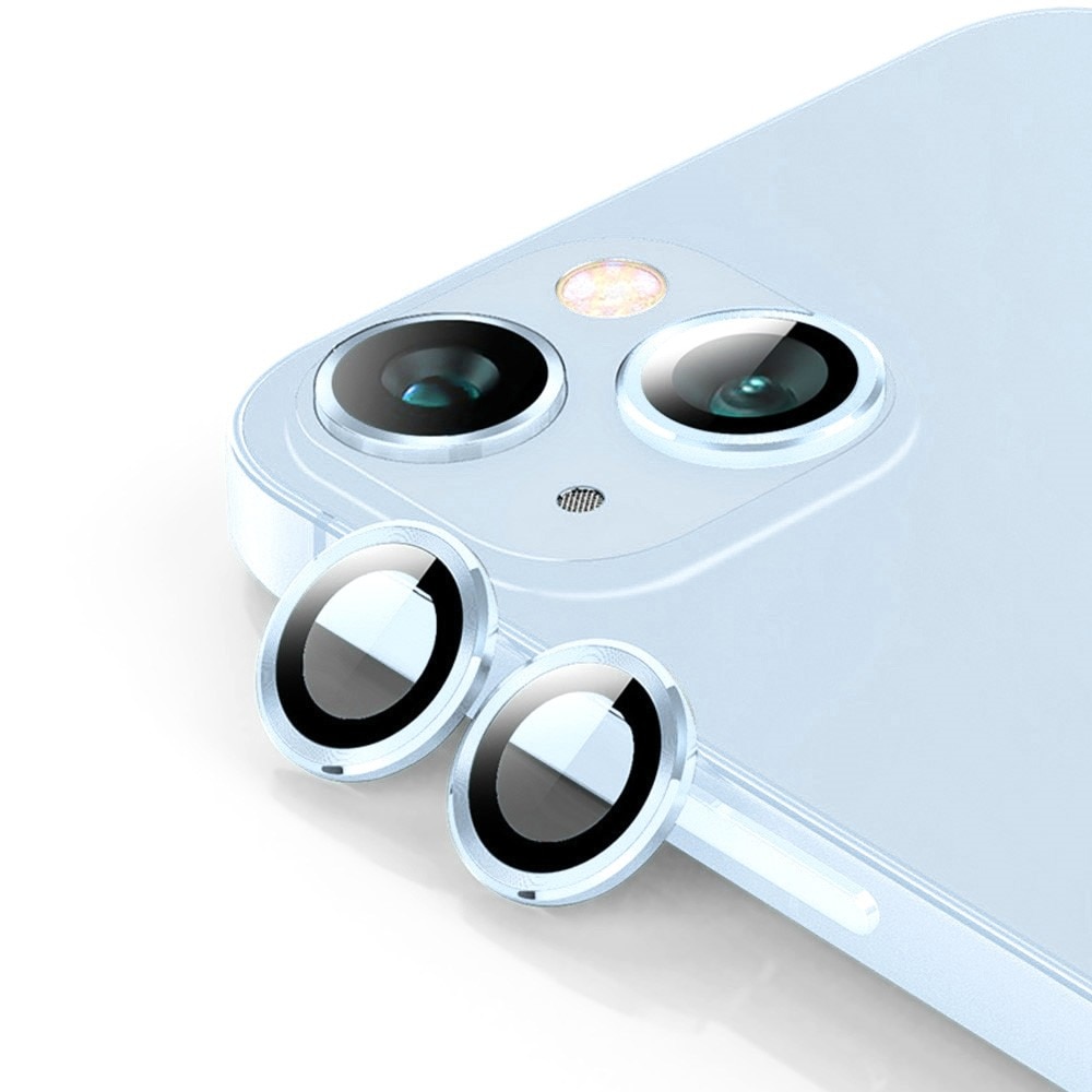 Panssarilasi Kameran Linssinsuojus alumiiniseos iPhone 15 Plus sininen