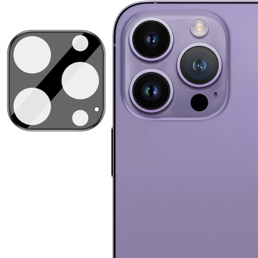 Panssarilasi Kameran Linssinsuoja iPhone 15 Pro musta