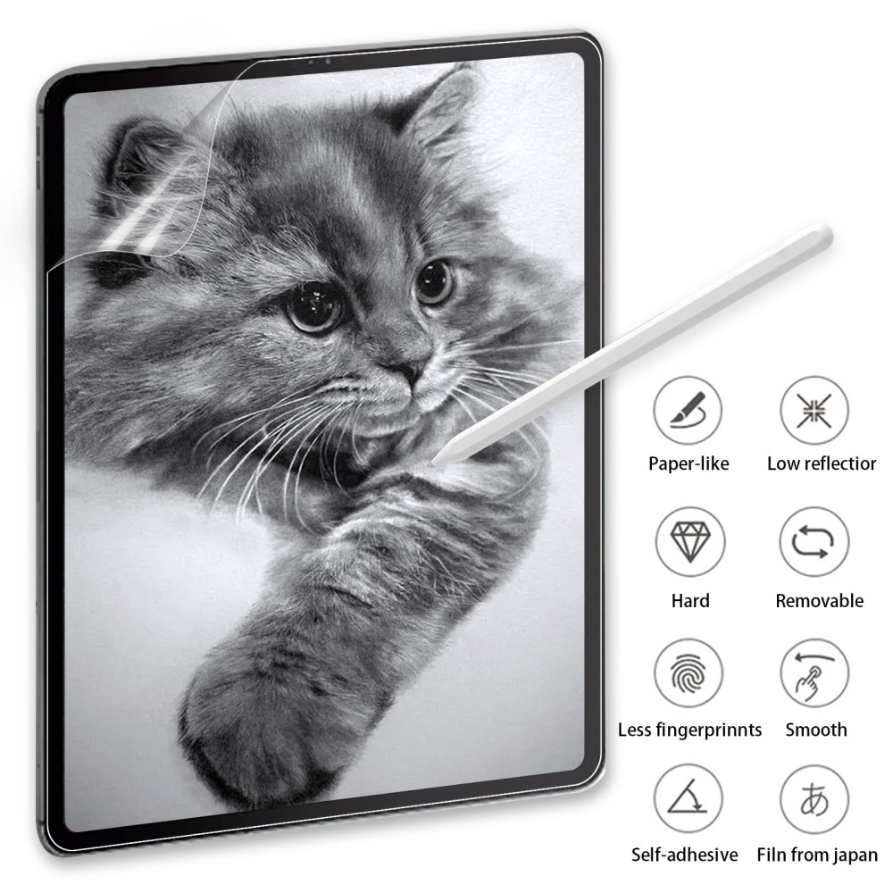 Samsung Galaxy Tab S9 Ultra Näytönsuoja paperimaisella pinnalla Läpinäkyvä