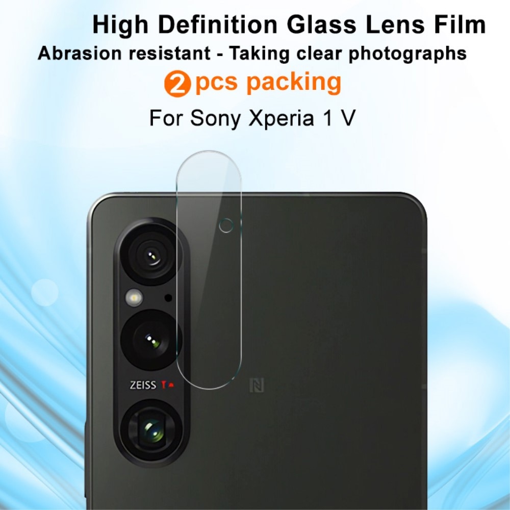 2-pack Panssarilasi Kameran Linssinsuoja Sony Xperia 1 V kirkas