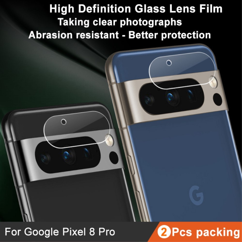 2-pack Panssarilasi Kameran Linssinsuoja Google Pixel 8 Pro kirkas