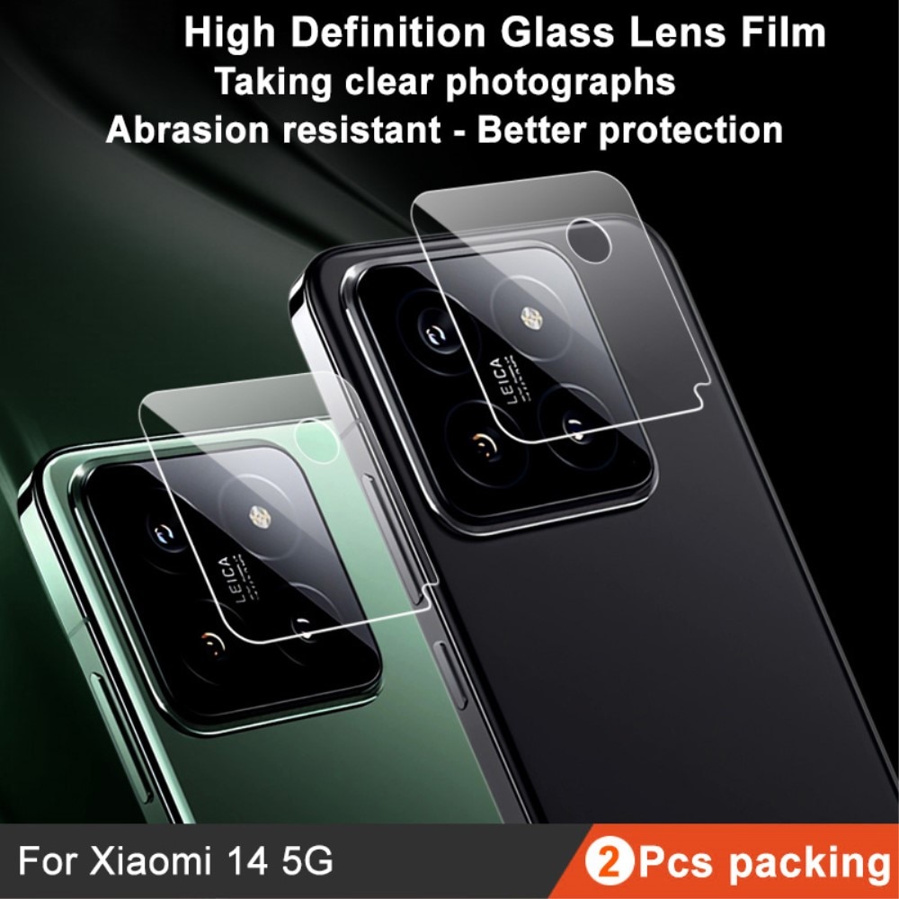 2-pack Panssarilasi Kameran Linssinsuoja Xiaomi 14 kirkas