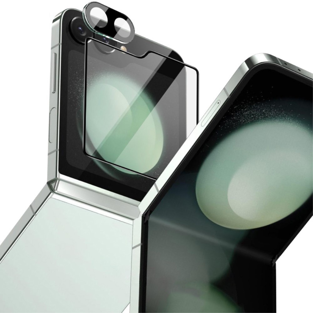 Näytön Panssarilasi + Kameran Linssinsuoja Samsung Galaxy Z Flip 6 musta