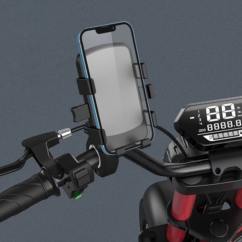 Mobiiliteline polkupyörän/moottoripyörän ohjaustankoon musta