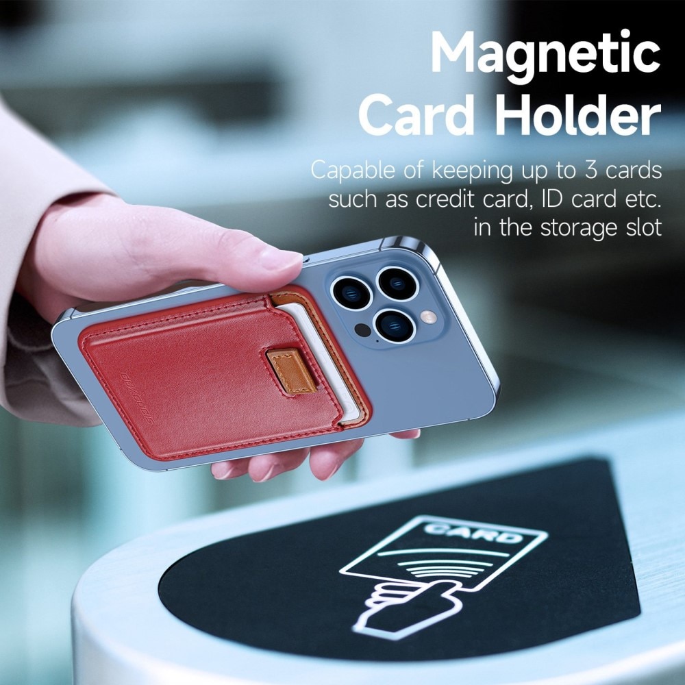 Magnetic Card Holder Red