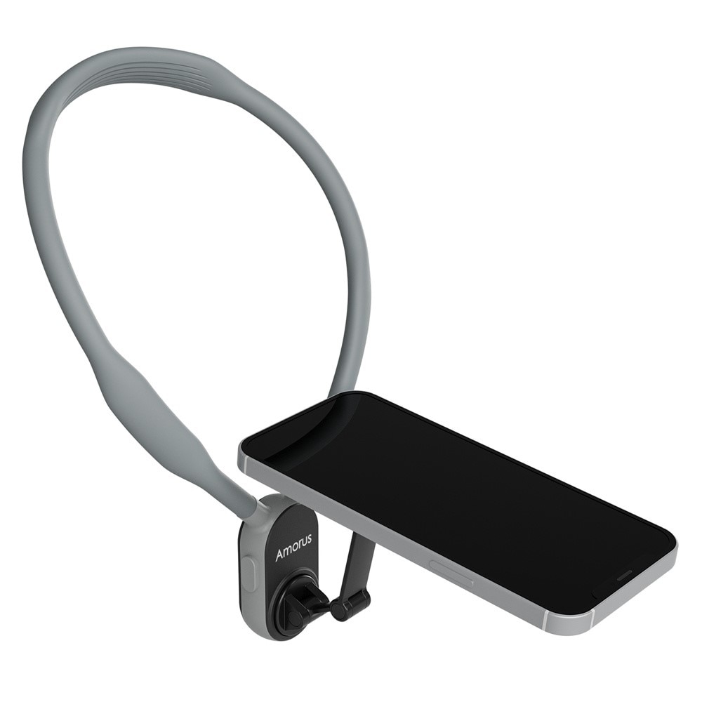 Universal MagSafe puhelinpidike niskatuki harmaa