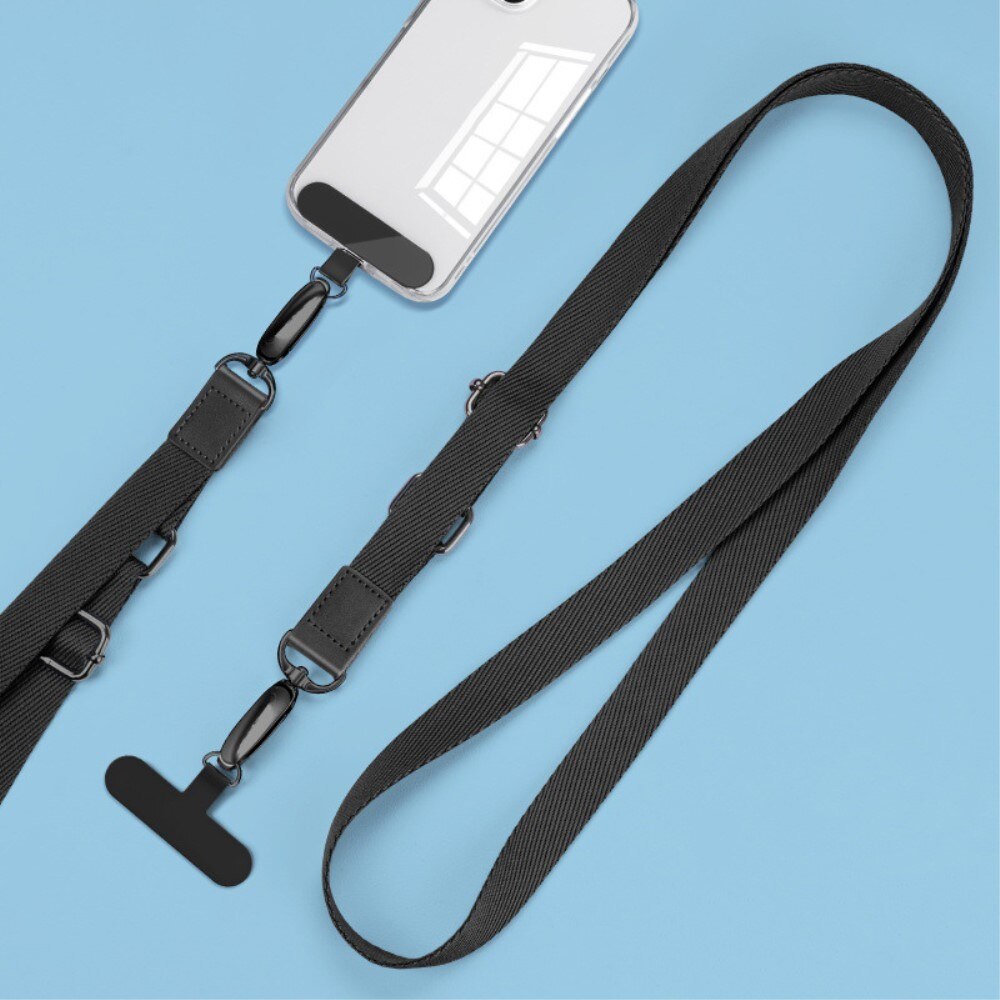 Universal Adjustable Phone Shoulder Strap musta