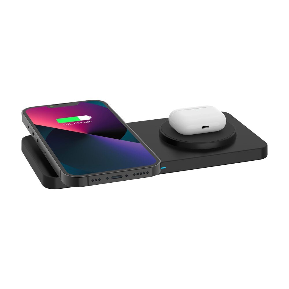2-in-1 Magneettinen Langaton Latausalusta 30W musta