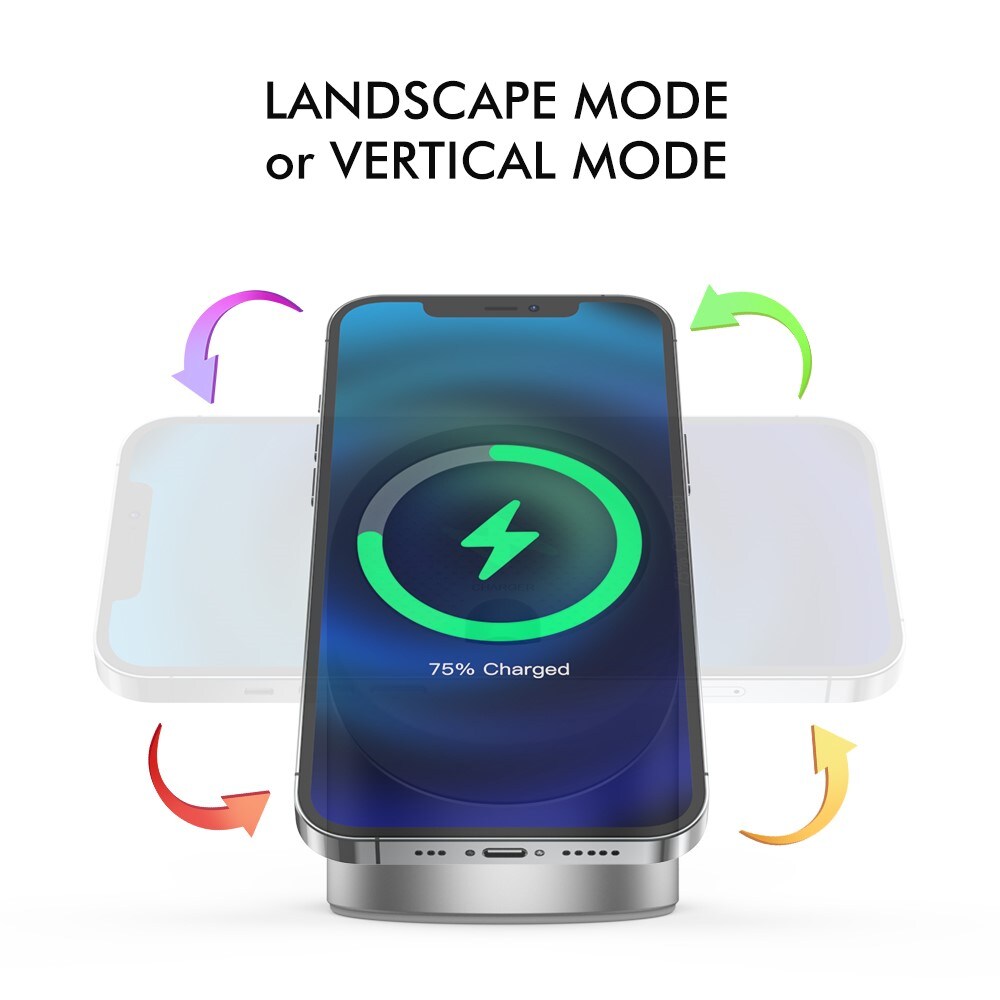 MagSafe Latausteline Alumiini hopea