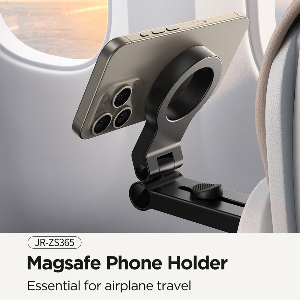 JR-ZS365 Universal MagSafe Travel Phone Holder musta