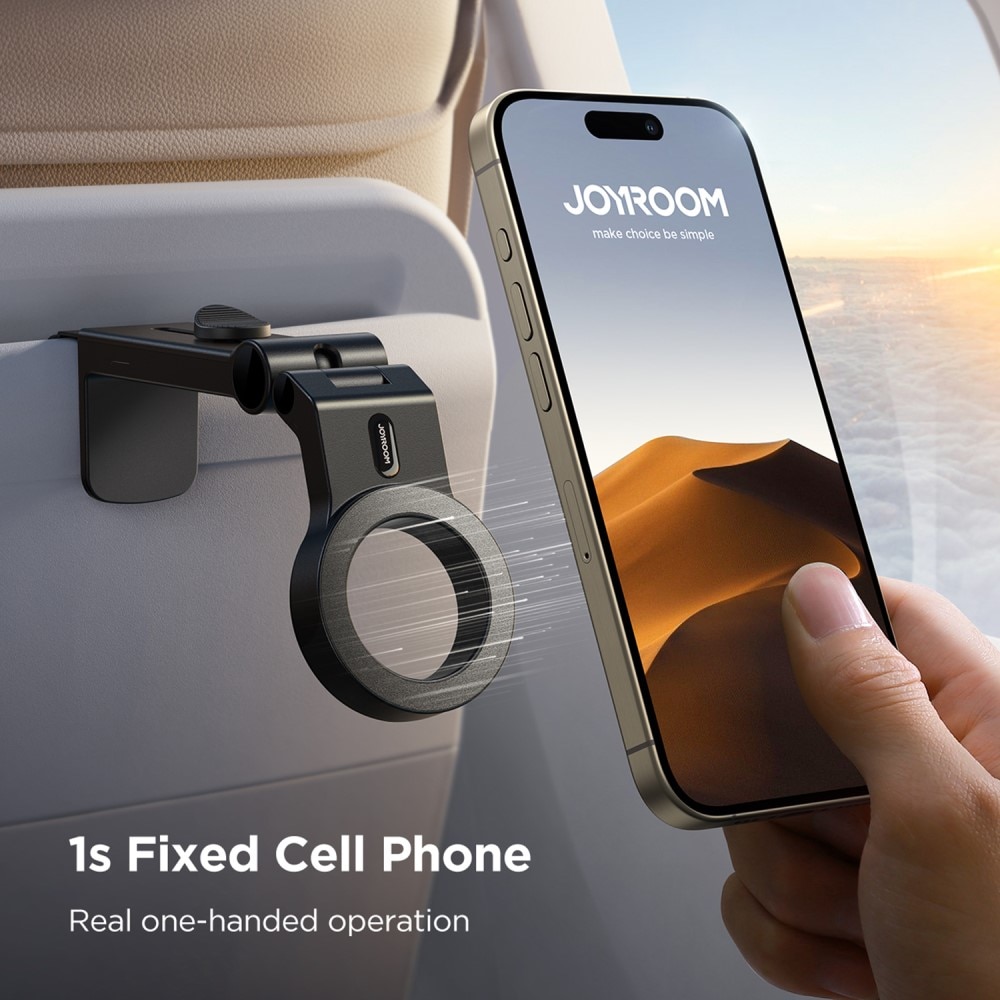 JR-ZS365 Universal MagSafe Travel Phone Holder musta