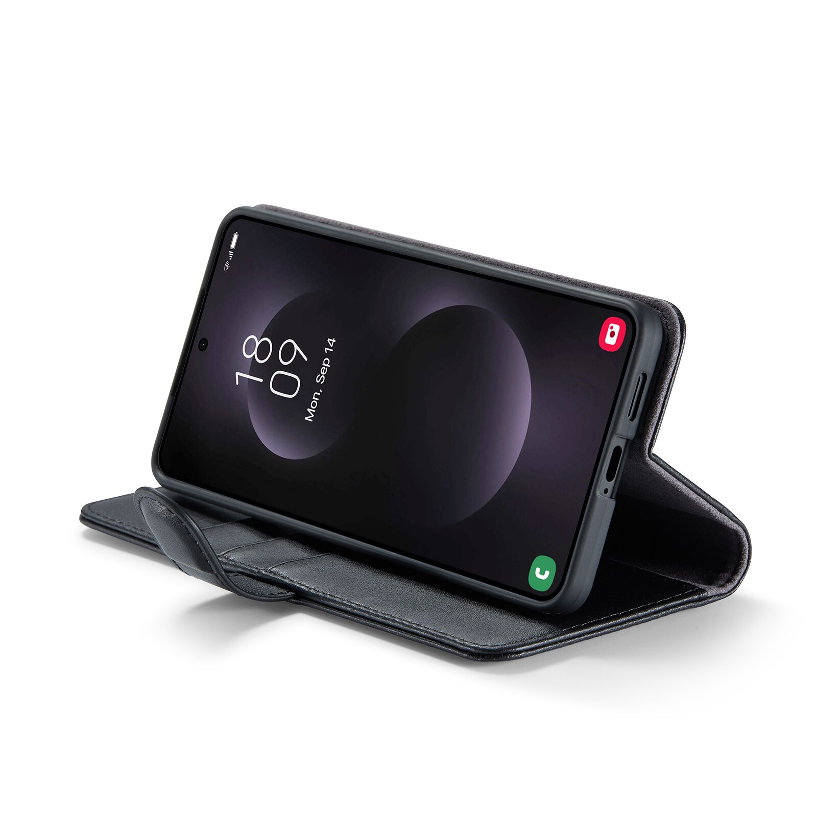 Aito Nahkakotelo Samsung Galaxy S25 Edge Musta