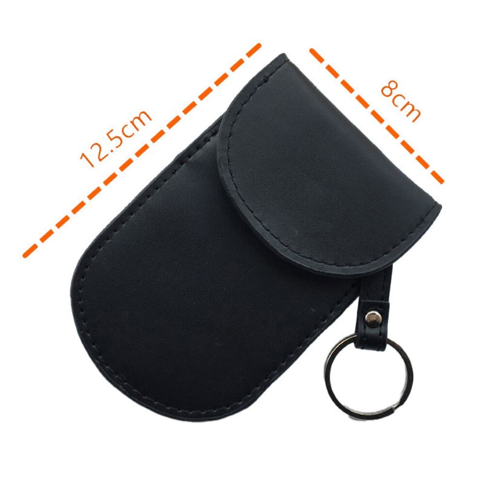Auton avainkotelo RFID-suoja Nahkaa musta