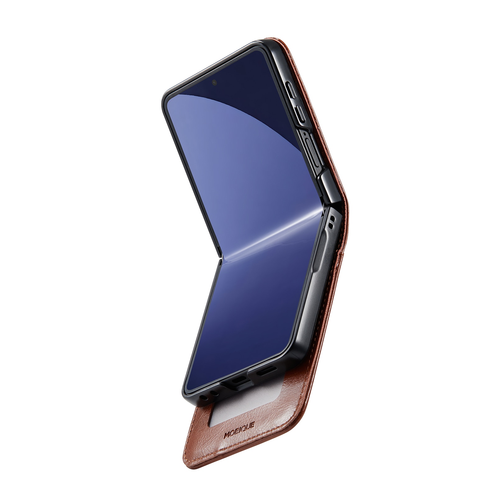 Aito Nahkakotelo Samsung Galaxy Z Flip 7 Cognac