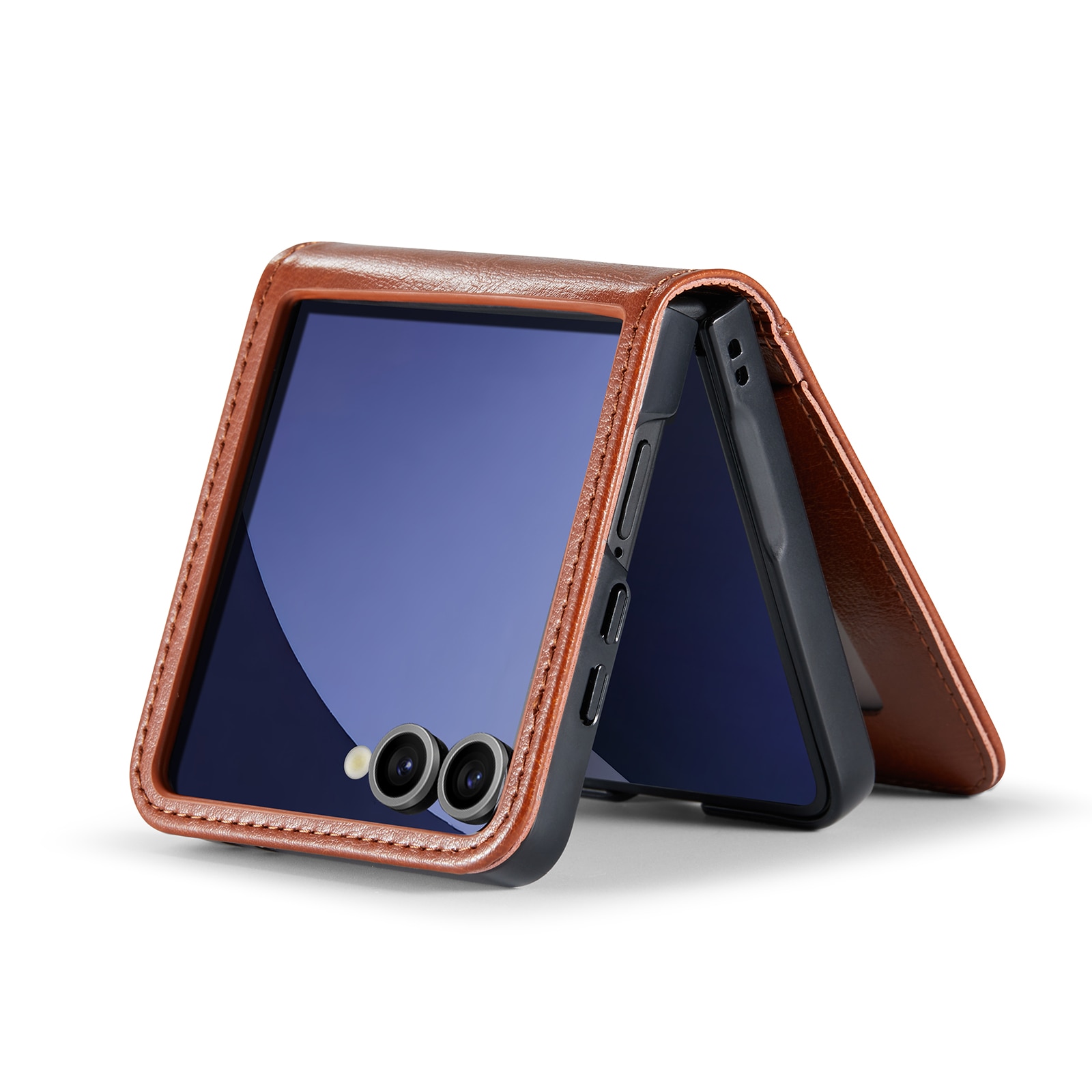 Aito Nahkakotelo Samsung Galaxy Z Flip 7 Cognac