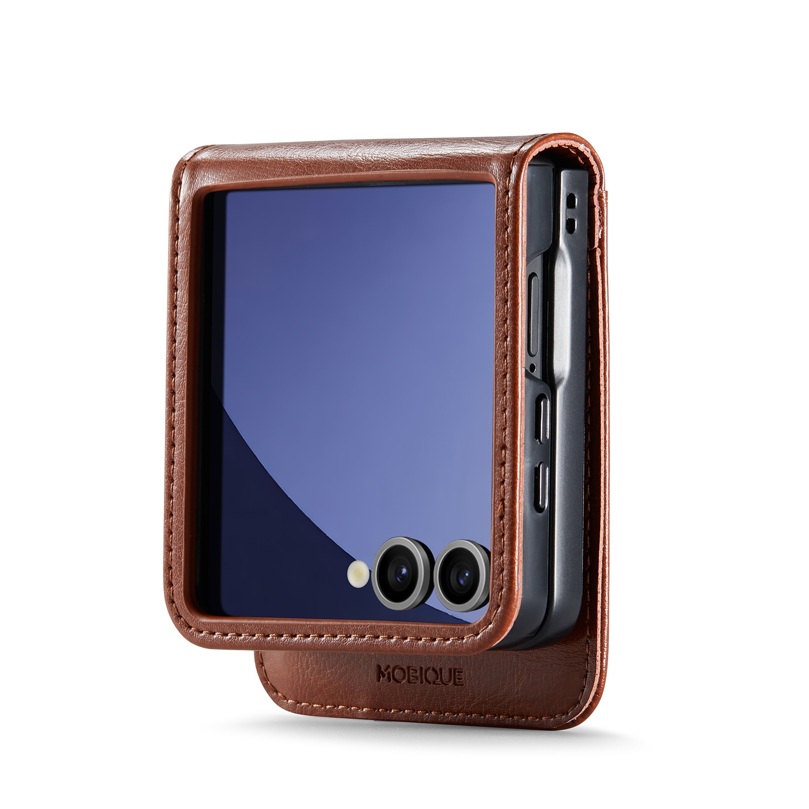 Aito Nahkakotelo Samsung Galaxy Z Flip 7 Cognac