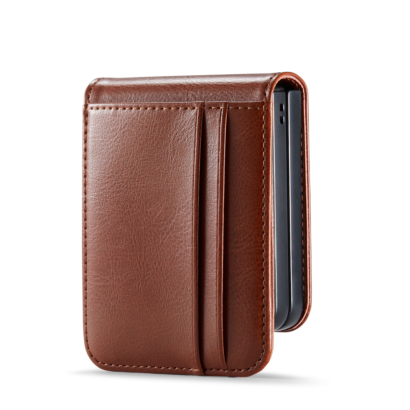 Aito Nahkakotelo Samsung Galaxy Z Flip 7 Cognac