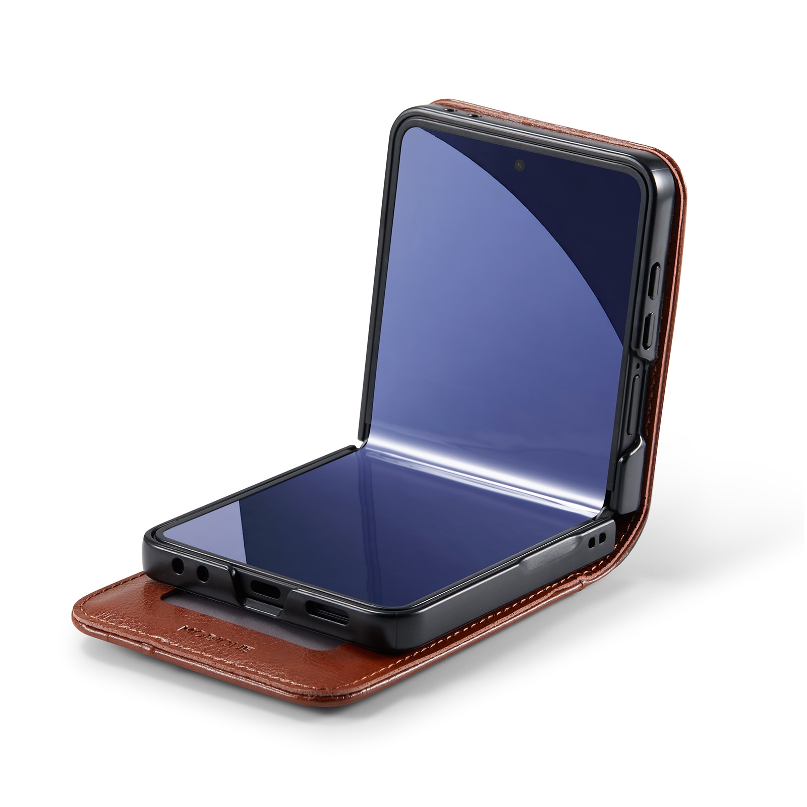 Aito Nahkakotelo Samsung Galaxy Z Flip 7 Cognac
