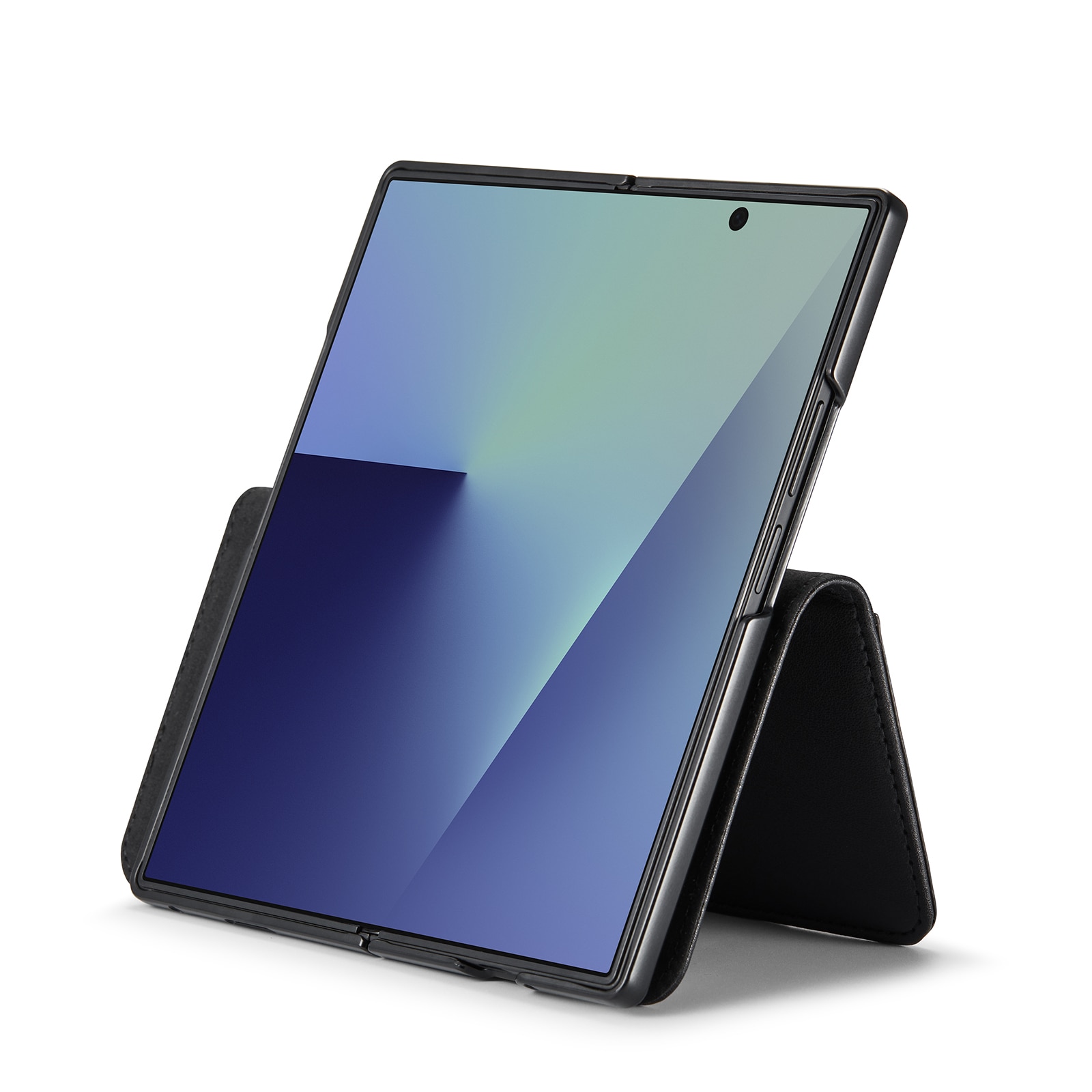 Aito Nahkakotelo Samsung Galaxy Z Fold 7 Musta